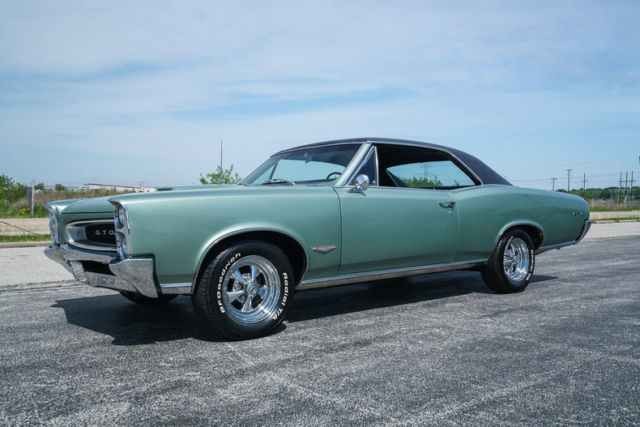1966 Pontiac GTO 389 Tri Power Factory Air Conditioning Rare Palmetto Green 1966 Pontiac GTO Tri-Power