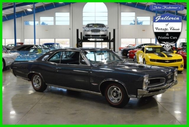 1966 Pontiac GTO 389ci 3x2bbl 360hp V8 4-Speed Manual Numbers Matching 66 1966 Pontiac GTO