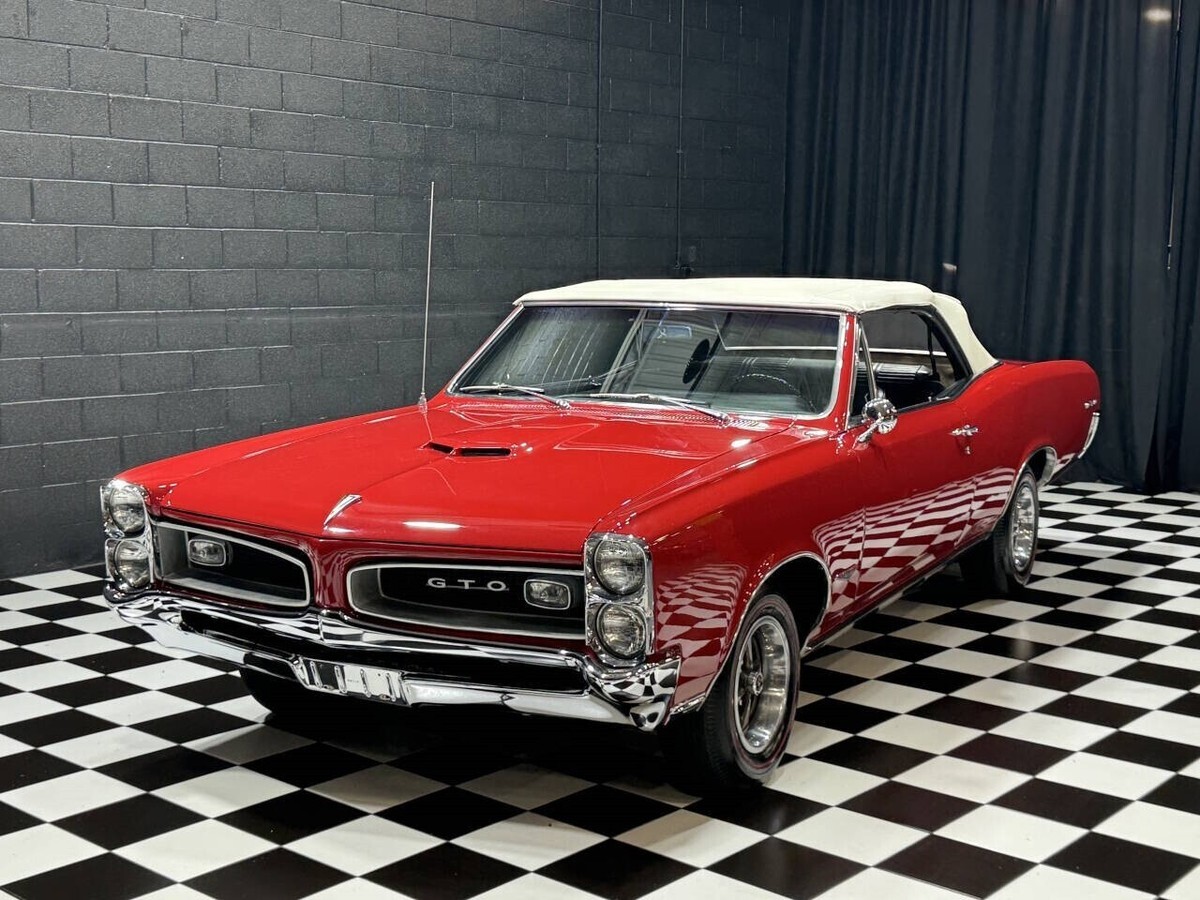 1966 Pontiac GTO 389cid TRI POWER FUN CONVERTIBLE M20 4 SPEED - photo 4