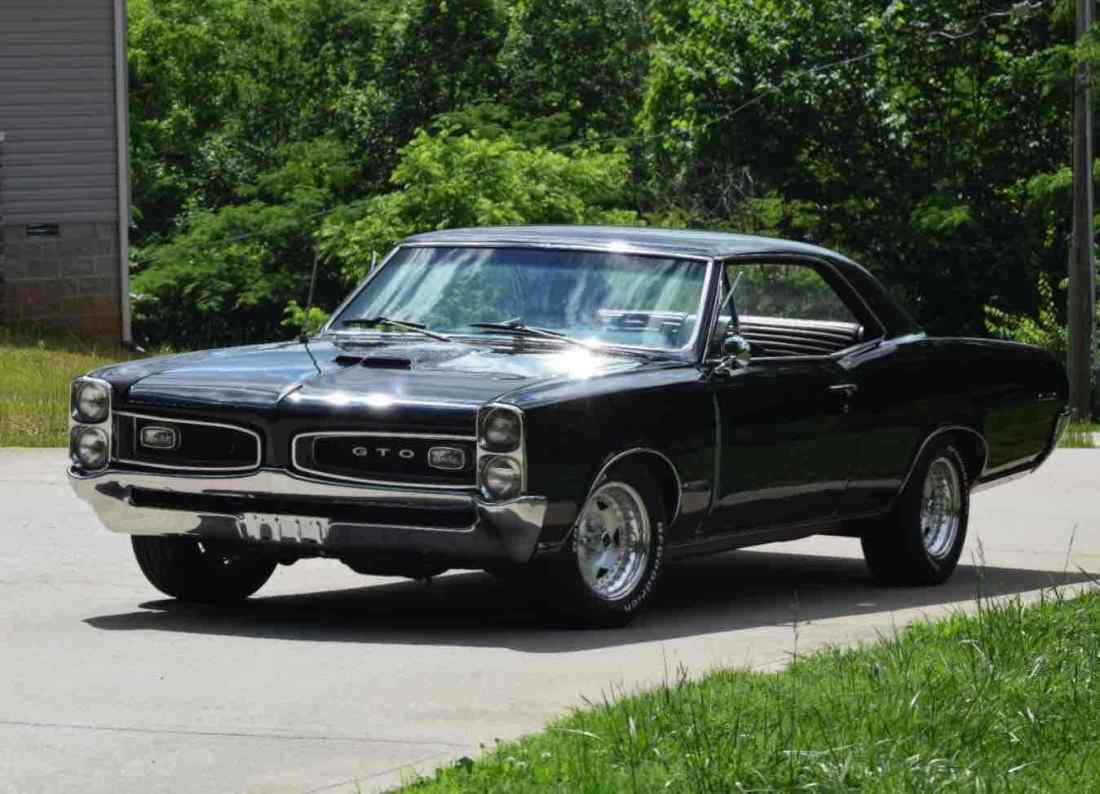 1966 Pontiac GTO Black RWD Manual GTO 1966 Pontiac GTO GTO