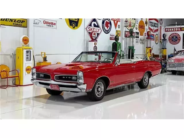 1966 Pontiac GTO Convertible 389-Tri-Power, 4-Spd, Red/White Interior, Restored 1966 Pontiac GTO Convertible