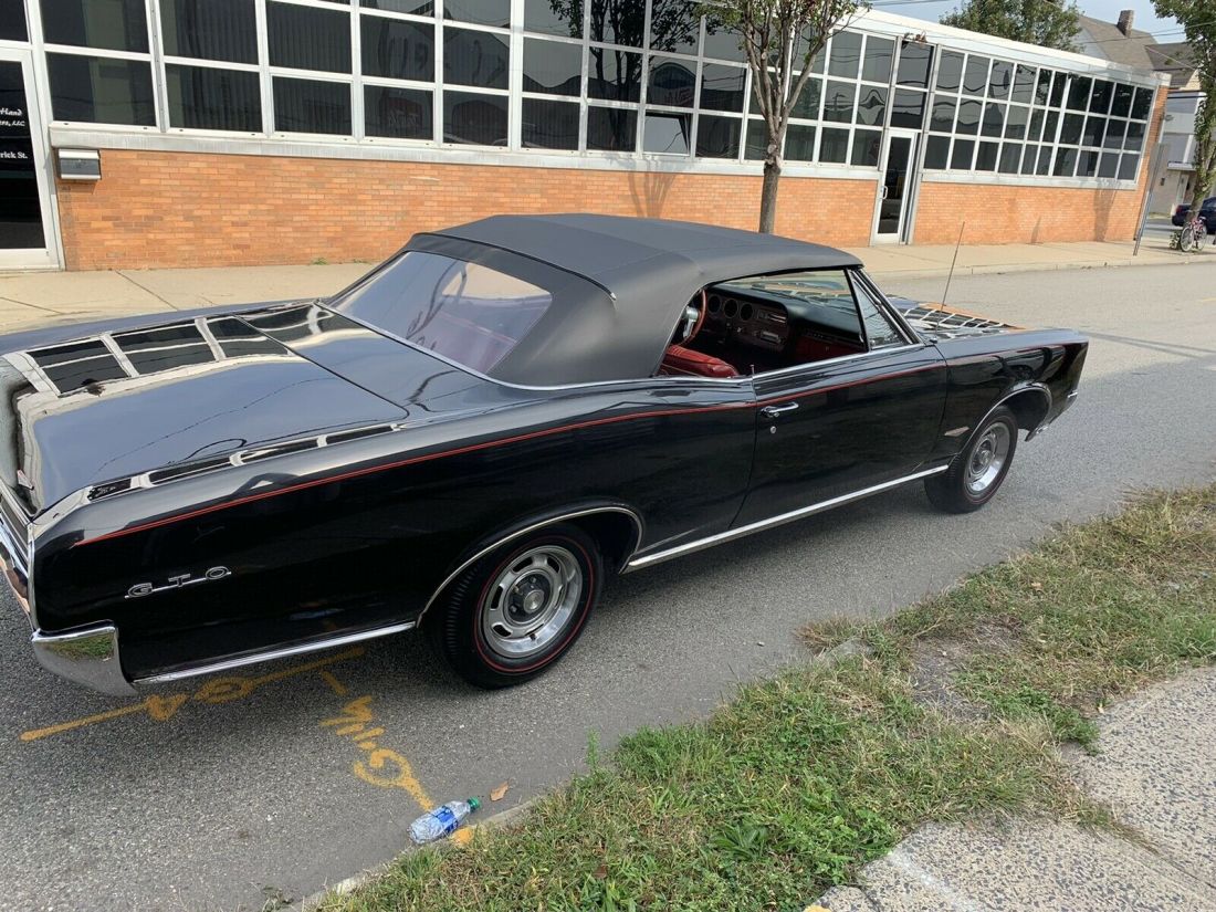 1966 Pontiac GTO Convertible Black RWD Automatic GTO 1966 Pontiac GTO GTO