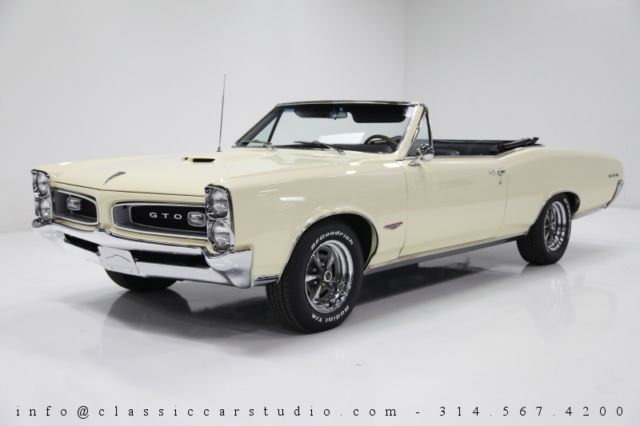 1966 Pontiac GTO Convertible - Fully Restored, PHS Docs, 389 CI V8, Auto, & A/C! 1966 Pontiac GTO