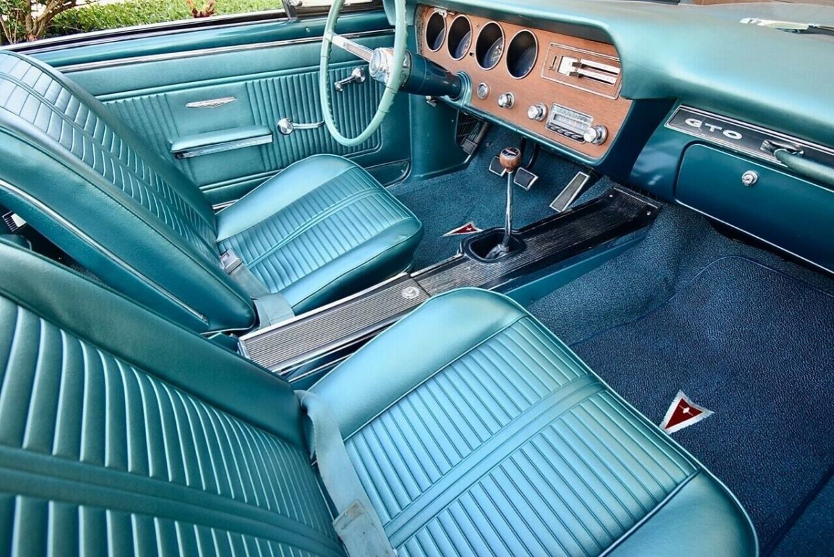 1966 Pontiac GTO 242 Vin Real Reef Turquoise Convertible - photo 13