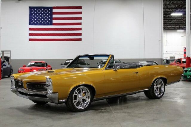1966 Pontiac LeMans Convertible 78126 Miles Gold Convertible 400ci V8 6 Speed M 1966 Pontiac Le Mans --
