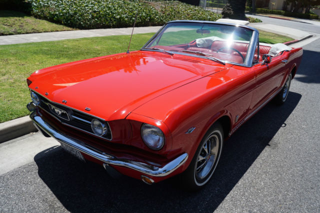1966 RESTORED CONVERTIBLE WITH GT UPGRADES INCLUDING DUAL EXHAUSTS, PB, PONY INT 1966 Ford Mustang RESTORED 289 V8 CONVERTIBLE WITH GT UPGRADES!