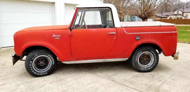 1966 Scout 800, great platform for a restoration. Very cool 1966 International Harvester Scout Scout 800