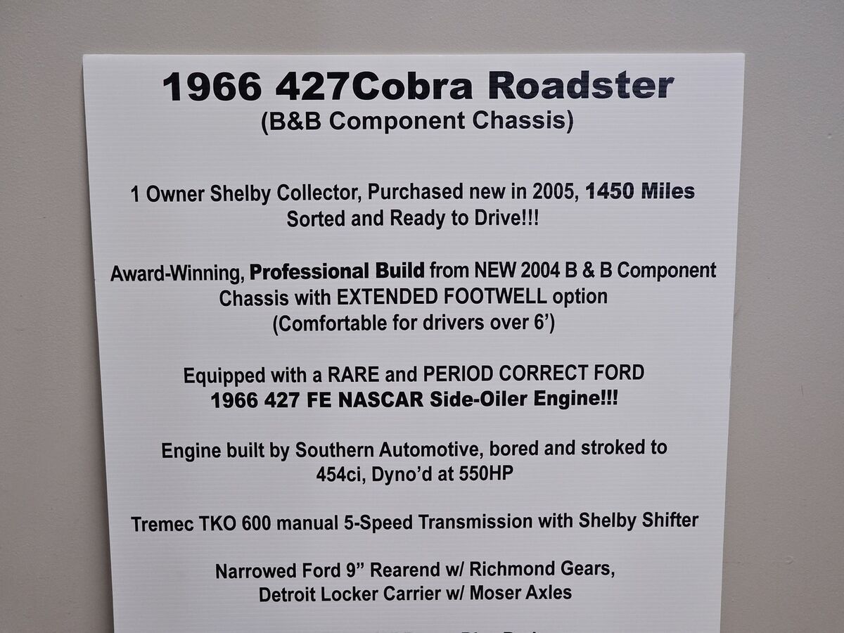 1966 Shelby 427 Cobra Roadster Replica - photo 5