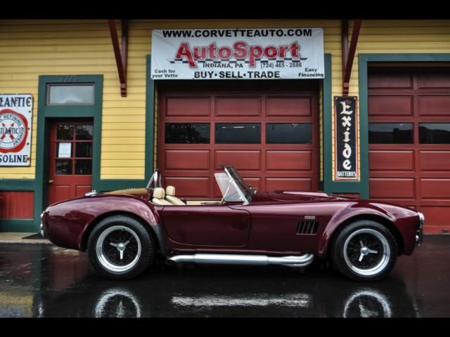 1966 Shelby Cobra AC Cobra 351ci 5sp Vintage Burgundy Tan 4833 Miles Vintage Bur 1966 Shelby Cobra AC Cobra 351ci 5sp Vintage Burgundy Tan