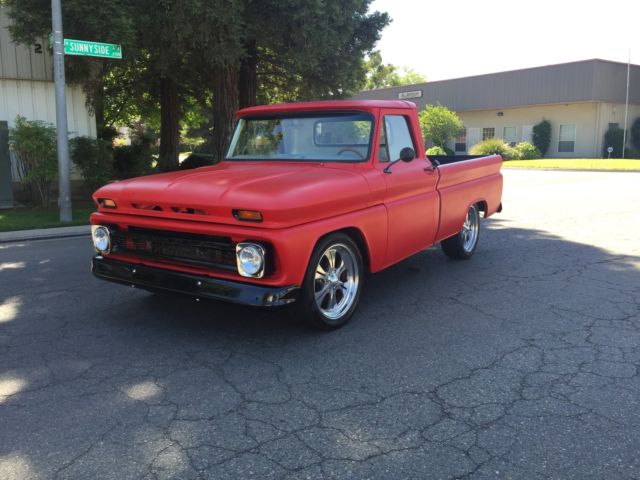 1966 short bed 383sbc 700r 20" billets shop truck hot rod c10 c-10 custom 1966 Chevrolet C-10