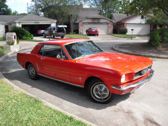 1966 Signal Flare Orange Pony car 1966 Ford Mustang