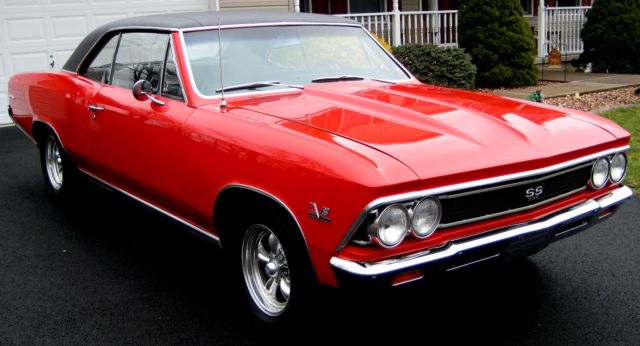1966 SS Tribute,Frame-off Resto-Mod,Red/Black,498 BB,400 Turbo,12 Bolt,PS,F Disc 1966 Chevrolet Chevelle SS 396