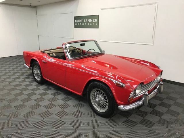 1966 TRIUMPH TR4A IRS. SIGNAL RED. 4-SPEED. EXCELLENT, SOLID, ATTRACTIVE DRIVER. 1966 Triumph TR4A IRS TR4A IRS