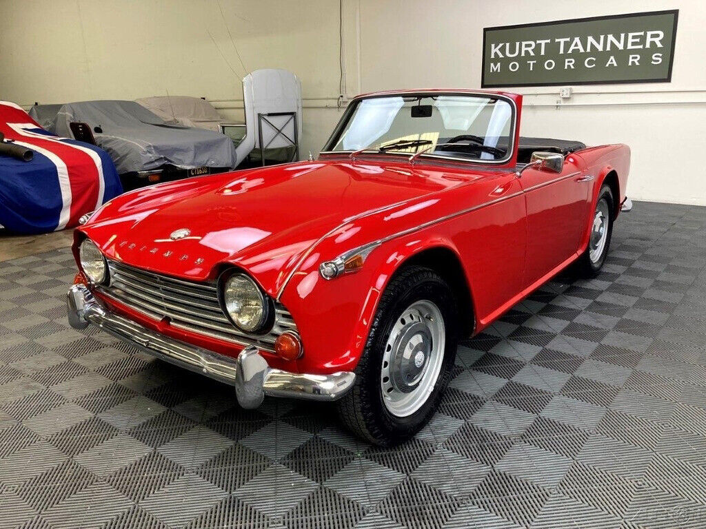 1966 Triumph TR4A 1966 TRIUMPH TR4A. SIGNAL RED WITH BLACK TRIM, TOP, TOP BOOT - photo 12