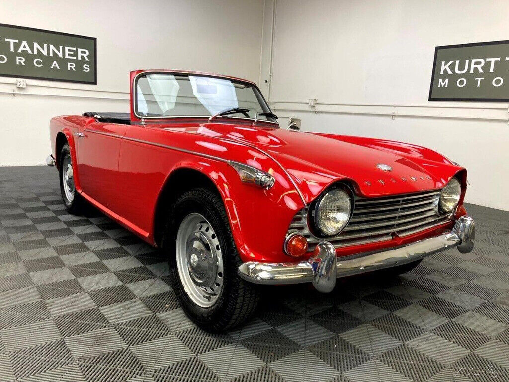 1966 Triumph TR4A 1966 TRIUMPH TR4A. SIGNAL RED WITH BLACK TRIM, TOP, TOP BOOT - photo 13