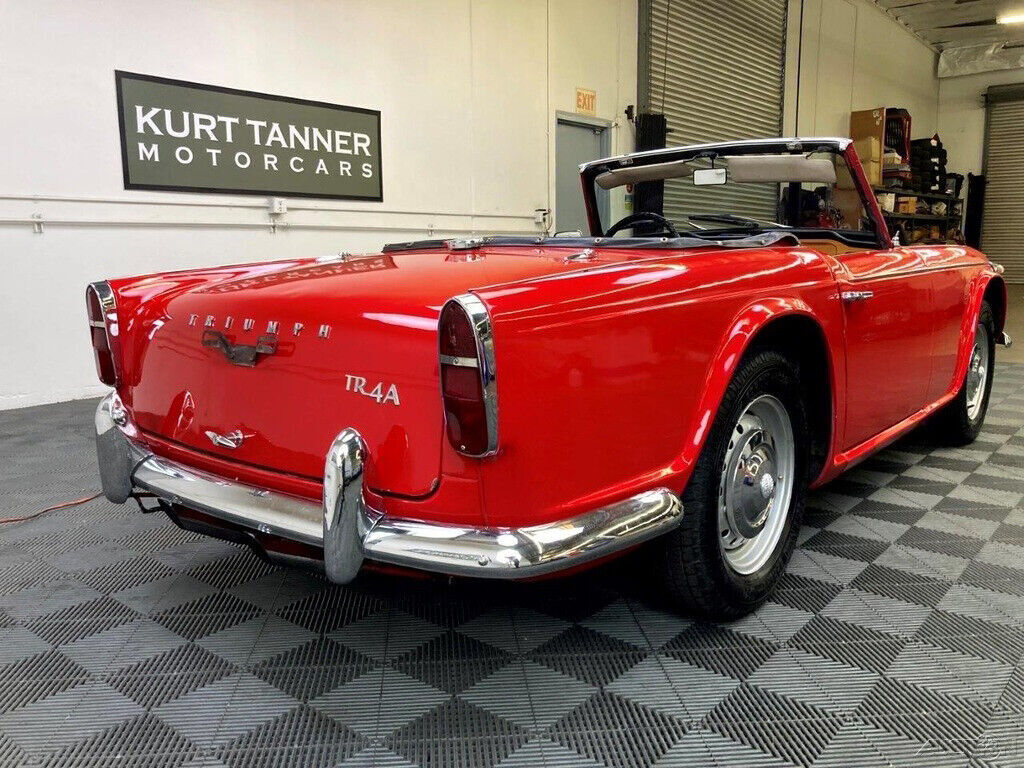 1966 Triumph TR4A 1966 TRIUMPH TR4A. SIGNAL RED WITH BLACK TRIM, TOP, TOP BOOT - photo 8
