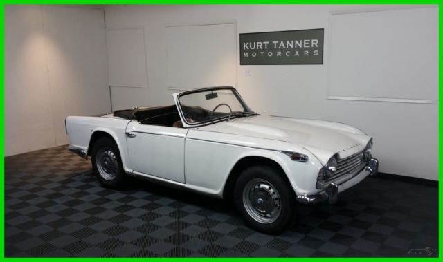 1966 TRIUMPH TR4A. OE WHITE / BLACK TRIM. SOLID AXLE. 4-SPEED. MATCHING NUMBERS 1966 Triumph Other