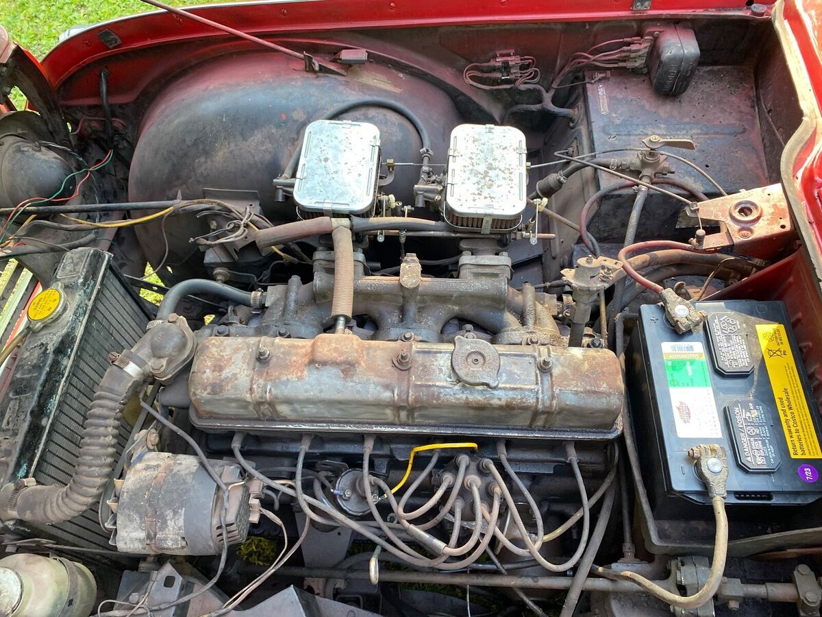 1966 Triumph TR4A 1966 TRIUMPH TR4A. SIGNAL RED WITH BLACK TRIM, TOP, TOP BOOT - photo 12