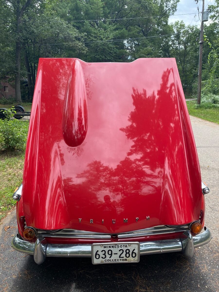 1966 Triumph TR4A 1966 TRIUMPH TR4A. SIGNAL RED WITH BLACK TRIM, TOP, TOP BOOT - photo 5