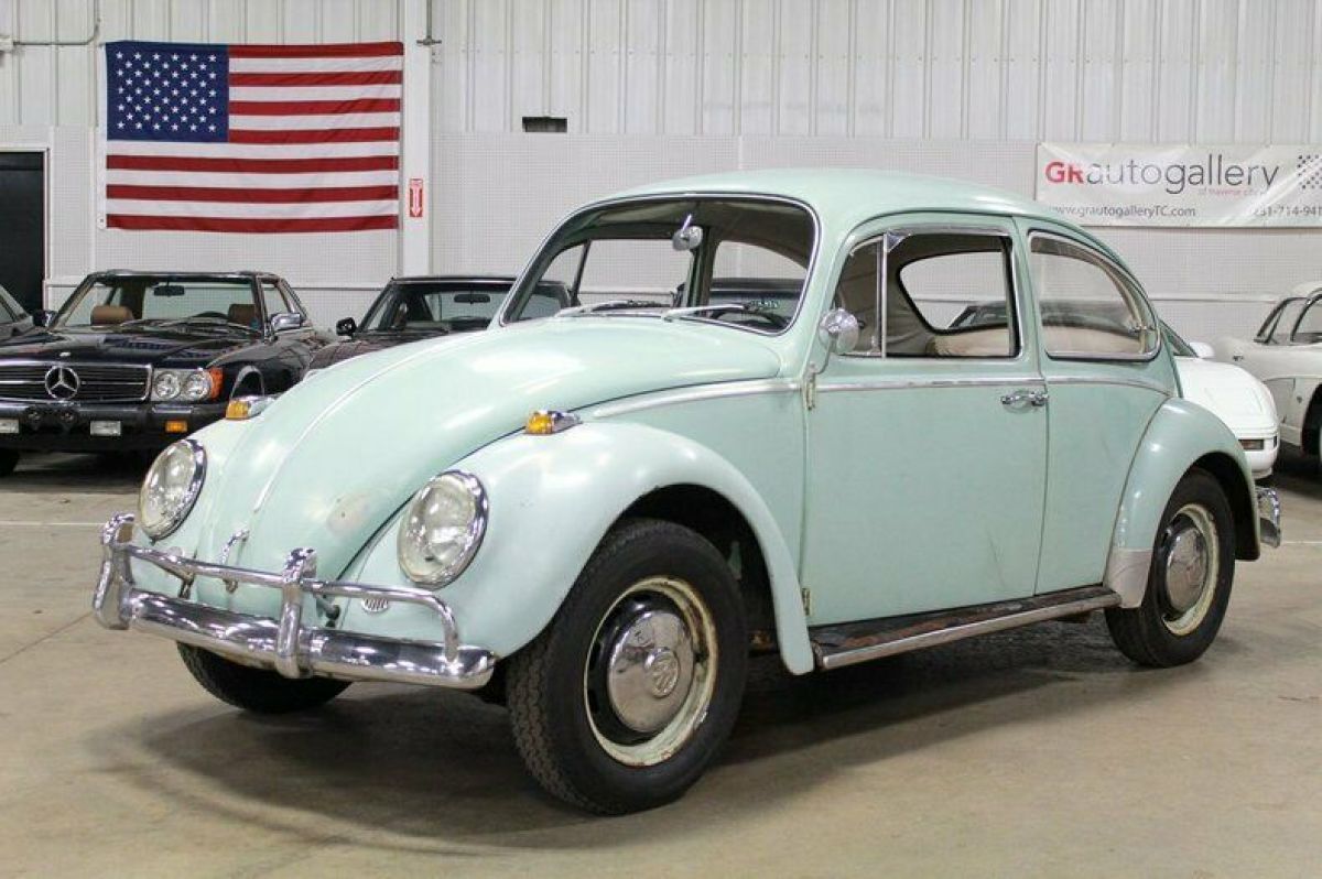 1966 Volkswagen Beetle 24587 Miles Bahama Blue Coupe 1300cc 4-Cylinder 4-Speed 1966 Volkswagen Beetle - Classic