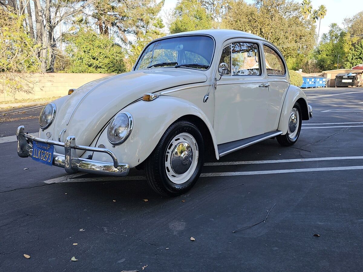 1966 Volkswagen Beetle Coupe White RWD Manual 1966 Volkswagen Beetle