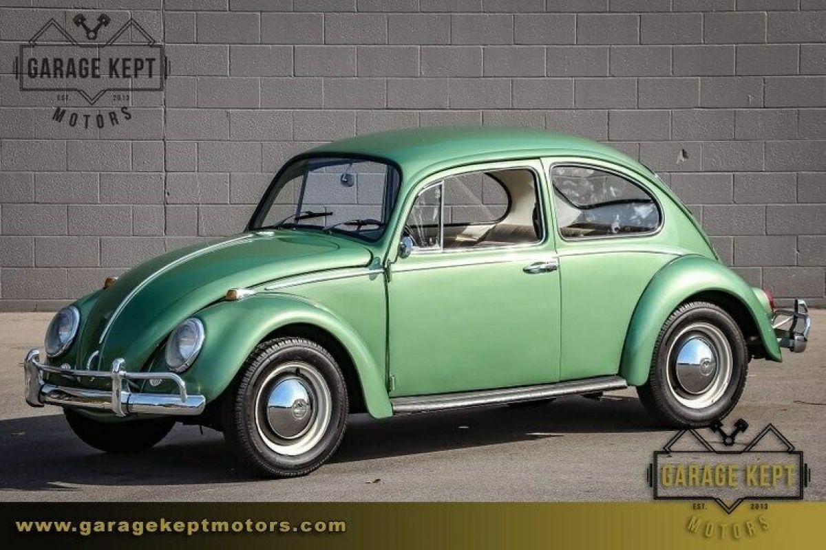 1966 Volkswagen Beetle Green Coupe 1300cc 4-Cylinder 1196 Miles 1966 Volkswagen Beetle - Classic