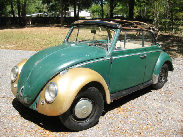 1966 Volkswagen Convertible VW Beetle Bug Barn Garage Find Project NO RESERVE 1966 Volkswagen Beetle - Classic 2 Door