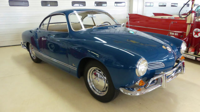 1966 Volkswagen Karmann Ghia 90310 Miles Teal Blue 2 DR HT 1300 Manual 4-Speed 1966 Volkswagen Karmann Ghia