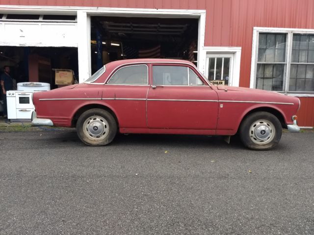 1966 Volvo 122s Barn Find, Red Project Parts Car, 2 door. Kept inside. No rust. 1966 Volvo 122 122s