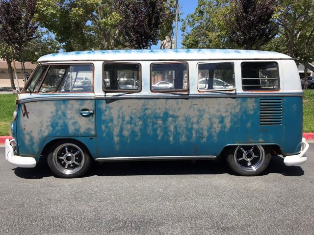 1966 VW 13 Window, Original Paint, Awesome Patina, Nice Survivor Deluxe Microbus 1966 Volkswagen Bus/Vanagon DELUXE