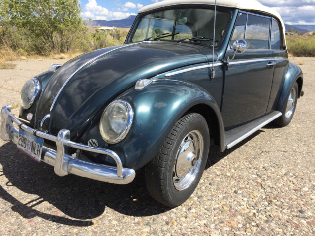 1966 vw conv garaged 32 yrs great driver,older rest, great cold, Karmann Beetle 1966 Volkswagen Beetle - Classic