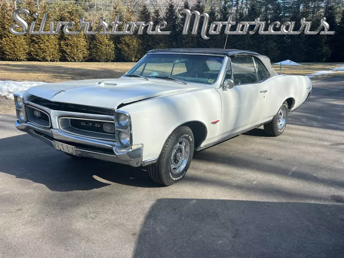 1966 White Well Optioned Convertible Original Drivetrain 1966 Pontiac GTO Convertible
