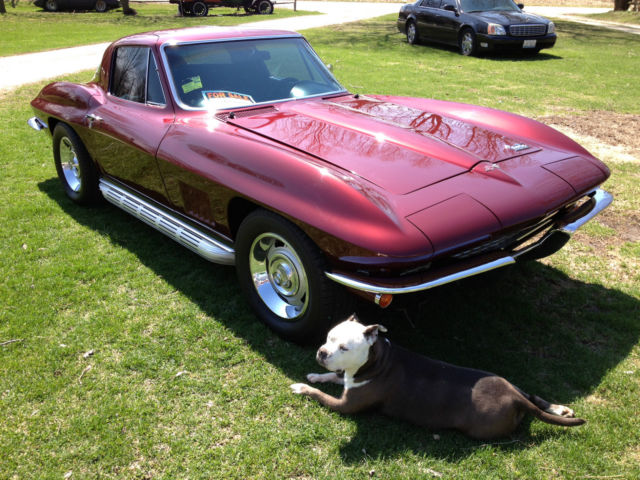 1967 327/350 HP Marlboro Maroon Coupe Original Frame Off 1967 Chevrolet Corvette Coupe