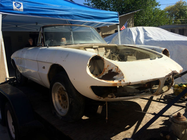 1967 Alfa Romeo Duetto 1600 Spider Convertible Project 1967 Alfa Romeo Other Spider Convertible 2-Door
