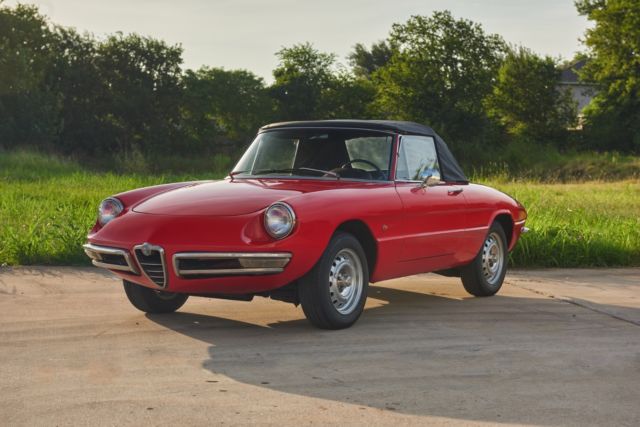 1967 Alfa Romeo Spider Duetto 1600 For Sale Classic Italian Sports Car Rare Red 1967 Alfa Romeo Spider