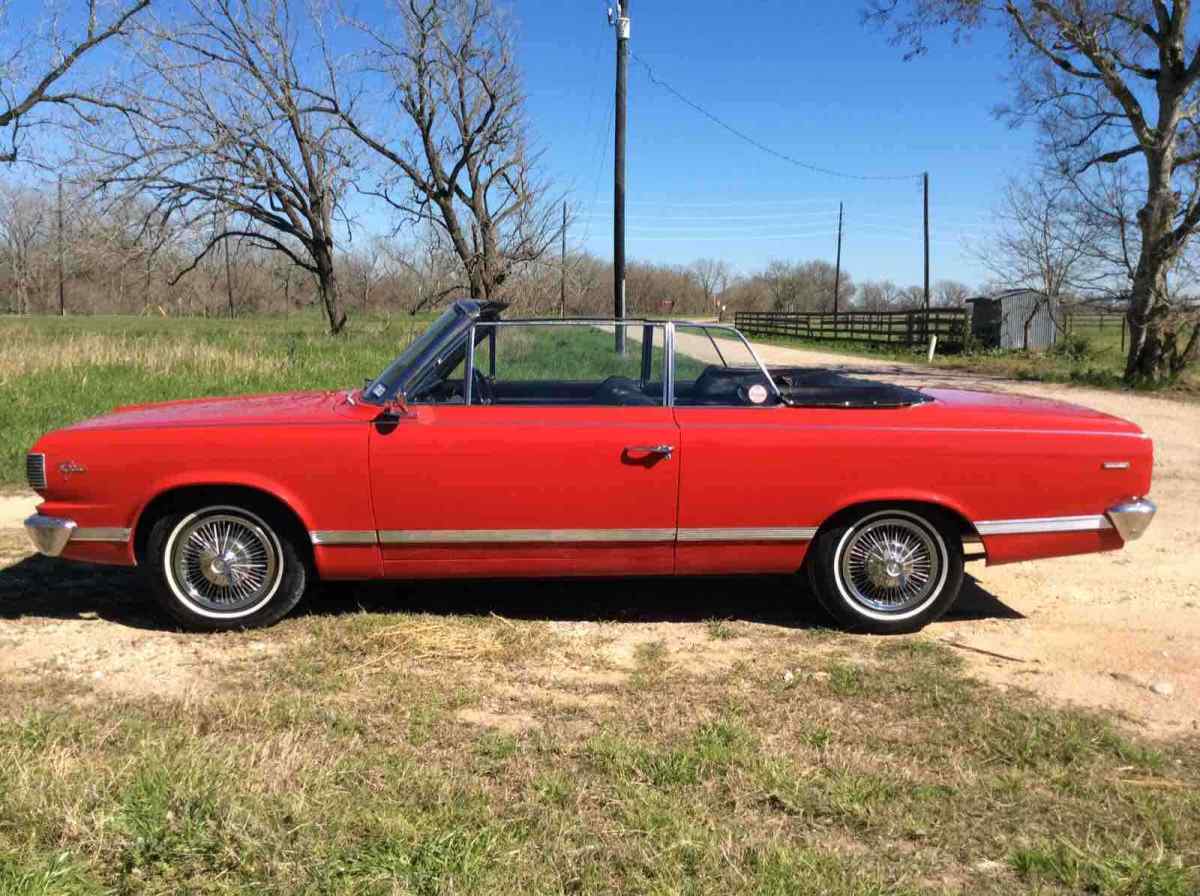 1967 AMC RAMBLER AMERICAN ROGUE CONVERTIBLE Convertible Red RWD Automatic Rogue 1967 AMC RAMBLER AMERICAN ROGUE CONVERTIBLE Rogue