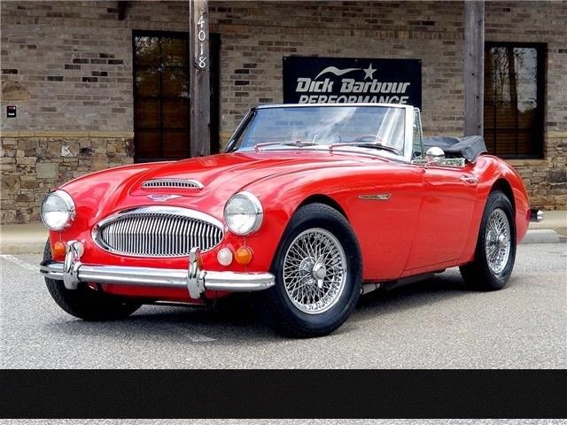 1967 Austin Healey 3000 Mark III Convertible 23,394 Miles Red Restored 1967 Austin Healey 3000 Mark III Convertible