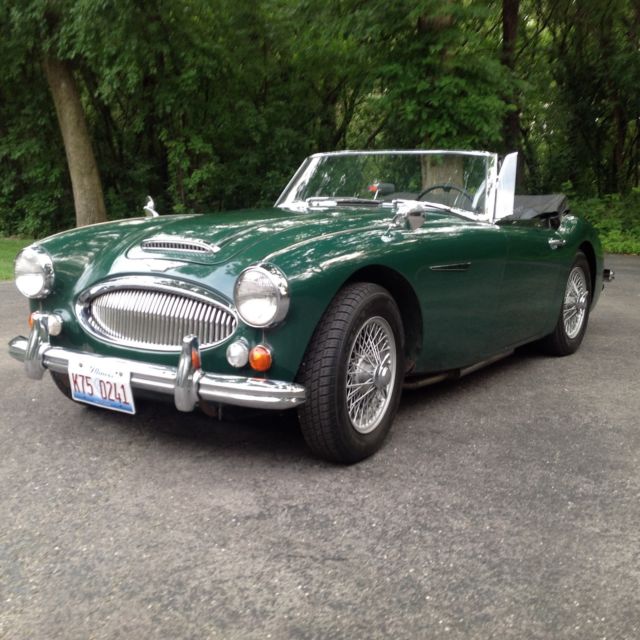 1967 Austin Healey BJ8 mark III "survivor" with "Window sticker" shipping papers 1967 Austin Healey 3000 3000