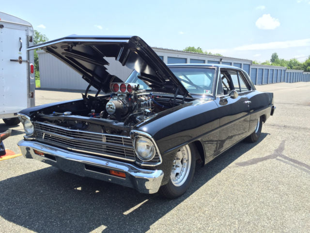 1967 Blown Pro Street Chevy Nova SS - 2 dr. hardtop supercharged race ready 1967 Chevrolet Nova