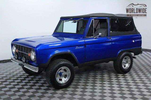 1967 Blue FRAME OFF RESTORED UNCUT PS PB DISC! 1967 Ford Bronco FRAME OFF RESTORED UNCUT PS PB DISC
