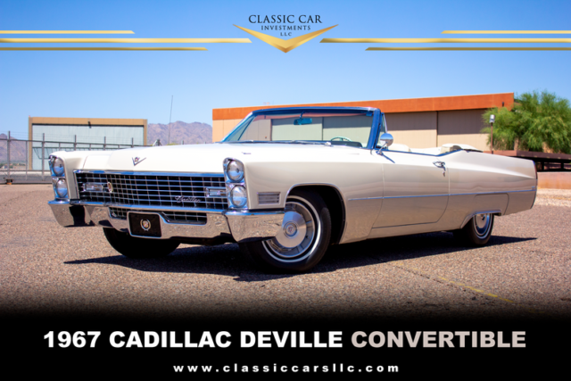 1967 Cadillac DeVille Convertible - Survivor - 60k Org Miles - Amazing Car - WOW 1967 Cadillac DeVille Convertible