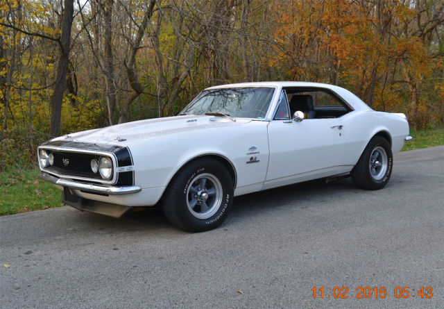 1967 CAMARO 427 4SPD YENKO TRIM SOLID ORIGINAL METAL BEAUTIFUL WHITE AND BLACK 1967 Chevrolet Camaro 2 DOOR HARDTOP