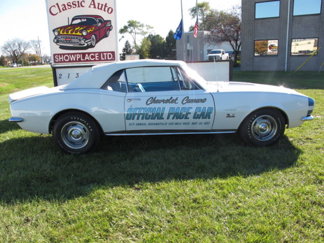 1967 Camaro Pace Car Convertible - 1 of 11 Big Blocks to go to Canada Documeted 1967 Chevrolet Camaro Pace Car