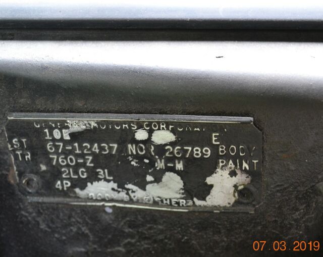 1967 Chevrolet Camaro RS SS 350 4SPD PB DELUXE INTERIOR - photo 2