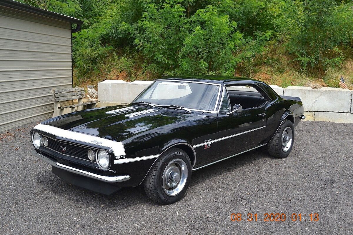 1967 CAMARO SS 427/435HP CORVETTE MOTOR 4SPD 12 BOLT PS PDB SOLID TUXEDO BLACK 1967 Chevrolet Camaro SS 427 4SPD 12 BOLT PS PDB
