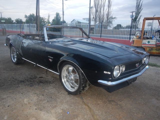 1967 CAMARO SS CONVERTIBLE 454 CHRIS ALSTON CHASSIS FIRE DAMAGE 1969 1968 1967 Chevrolet Camaro Convertible