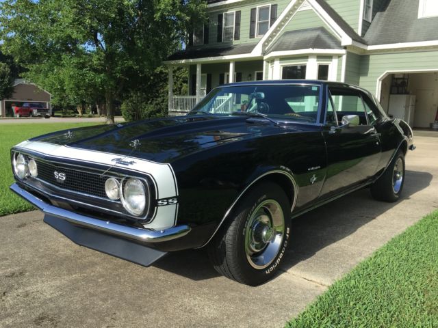 1967 Camaro ss350 Black with White Stripe 1967 Chevrolet Camaro ss350