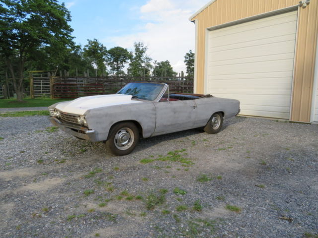 1967 Chevelle Malibu Convertible restoration project Factory 283 powerglide 1967 Chevrolet Malibu