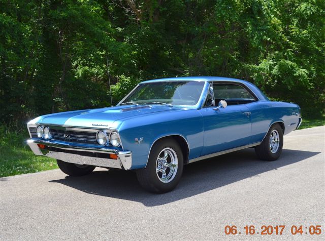 1967 CHEVELLE SS 396 4SPD TRIBUTE HIGH QUALITY RESTORATION BEAUTIFUL MARINA BLUE 1967 Chevrolet Chevelle 2 DOOR HARDTOP