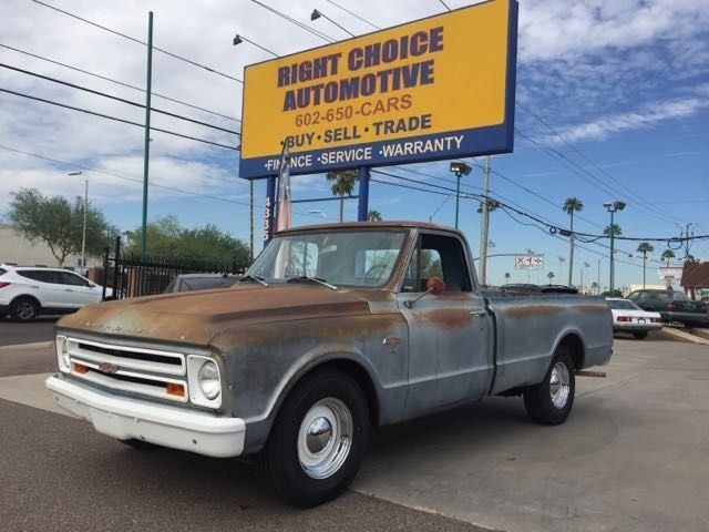 1967 Chevrolet C-10 long bed 250 CUBIC INCH 3 Speed Manual Silver 1967 Chevrolet Other Pickups